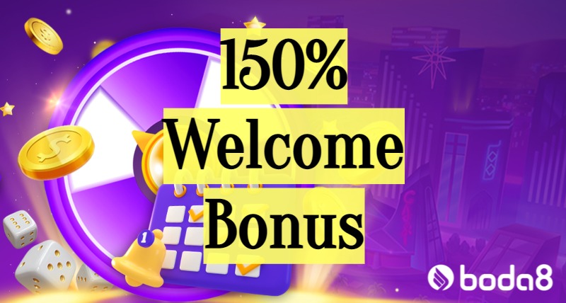 150% Welcome Bonus boda8